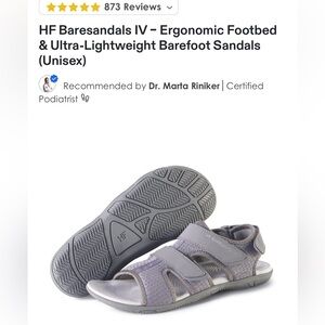 Hike Footwear Barefoot Sandals IV size EU 38 US 7.5